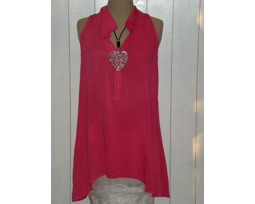Skjortebluse. Pink.