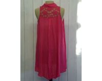  skjortebluse bagpå i pink