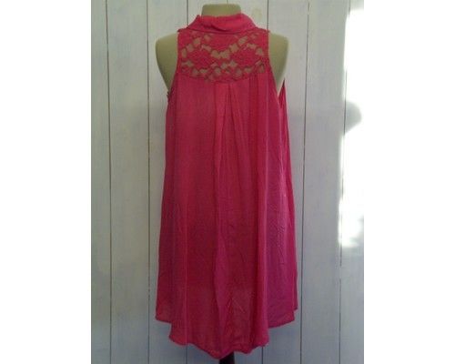  skjortebluse bagpå i pink