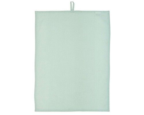 Etfoto af grønne viskestykker med prikker fra Ib Laursen