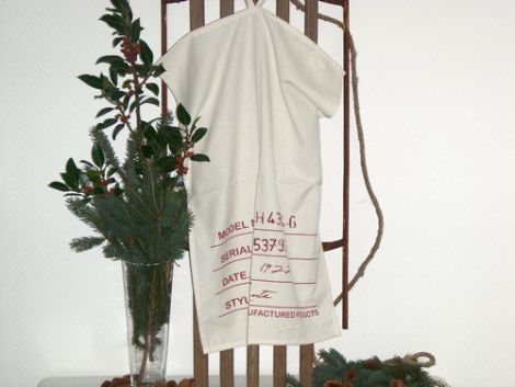 viskestykke med tekst i mynte serien