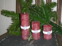 lys til jul mørkerøde fra la vida