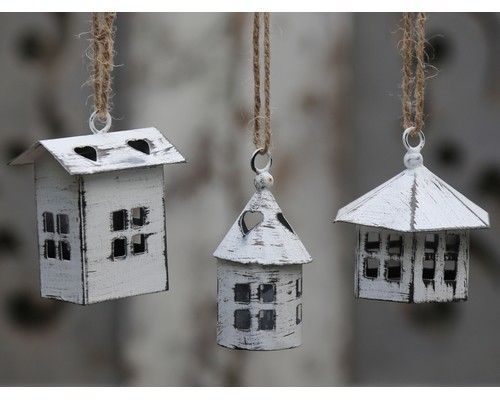 Trend billede af julehuse i hvid fra chic antique