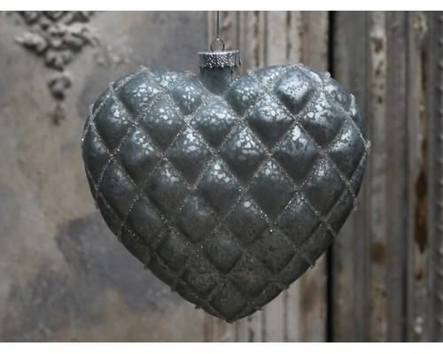 Trend foto af et julehjerte stort i støv grøn fra chic antique