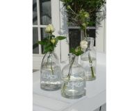 ib laursen vaser i glas med tekst - Le jardin