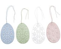 pynt til påske - metal æg i 4 farver fra Ib Laursen