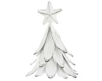 julepynt - et lille juletræ i hvid metal fra ib laursen