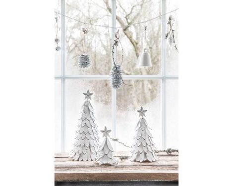 Trend billede af julepynt fra ib laursen - lille juletræ i metal i hvid