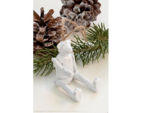 Trend billede af retro julepynt - her en bamse til træet.
