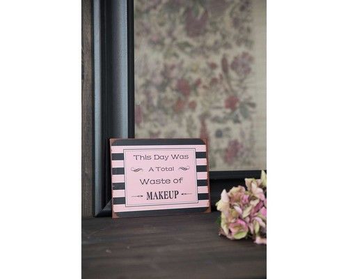 Trend billede af et metalskilt til hende - makeup