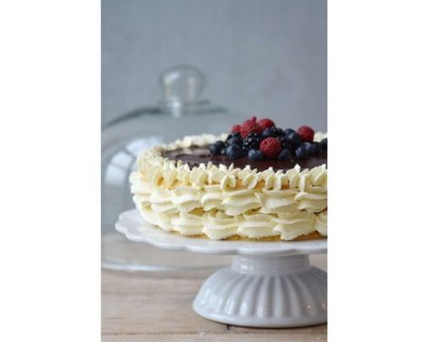 Trend billede af et Ib Laursen lagkagefad på fod - Mynte serien.