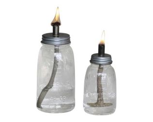 Et foto af en olielampe glas - stor 