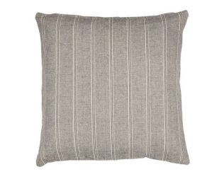 Et foto af stribede puder 50 x 50 cm. i sort og cream