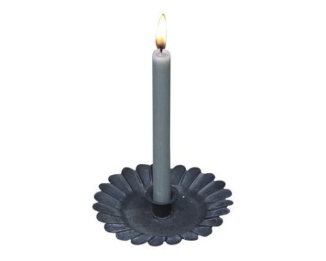 Et foto af lysestager til kertelys - her i sort fra chic antique