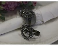 Trend foto af servietringe oval i antique sølv