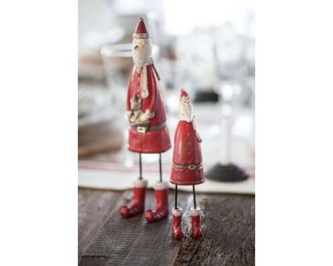 Trend billede af en sjov julemand med bamse foran