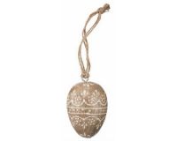  malet påskeæg i træ til ophæng fra Ib Laursen