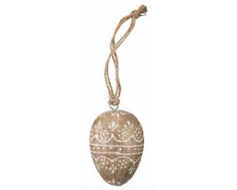  malet påskeæg i træ til ophæng fra Ib Laursen