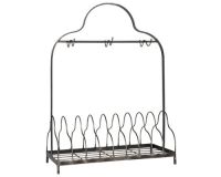 Et foto af et tallerkenstativ i sort fra ib laursen