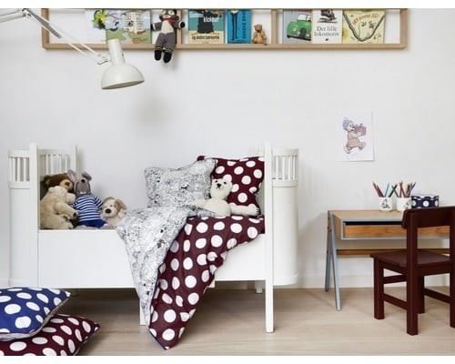 Trend foto af sengetøj til baby med Rasmus Klump fra Mette Ditmer