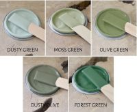 Dusty green kalkmaling farvekort 