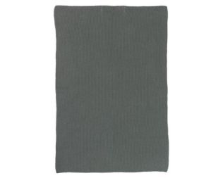 Et foto af et strikket gæstehåndklæde i mos grøn fra ib laursen