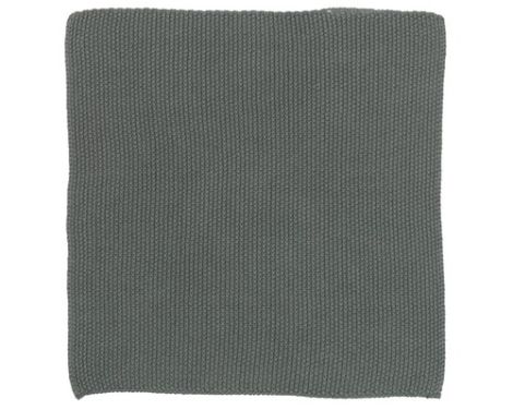 Et foto af strikkede karklude bomuld i mos grøn fra ib laursen