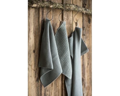 Trend foto af strikkede karklude bomuld mos grøn fra ib laursen