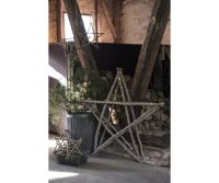 Trend foto af en udendærs led lyskæde viklet rundt på en stjerne