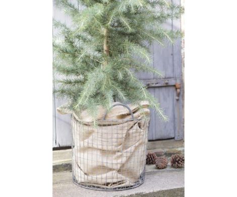 lærredssæk dekorativ som potteskjuler