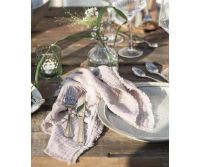 Trend foto af rosa stofservietter dobbelvævede til borddækningen fra ib laursen