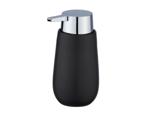 mat sort sæbedispenser keramik i badi serien fra wenko