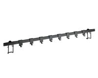 køkkenstang med kroge sort vægophæng gala serien fra wenko