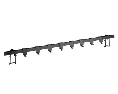 køkkenstang med kroge sort vægophæng gala serien fra wenko