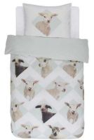 Børnesengetøj med dyr får-lam i bomuld fra covers og co