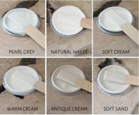 Farvekort af de hvide cream farver soft cream kalkmaling