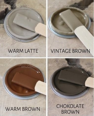 chokolate brown kalkmaling farvekort