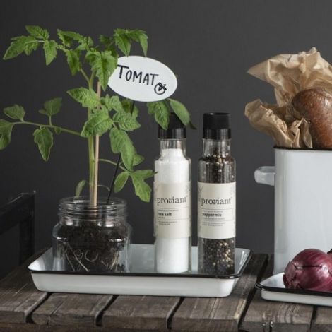 Ib laursen emaljeskilt til planter og potter