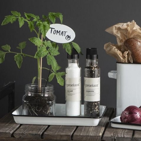 Ib laursen emaljeskilt til planter og potter