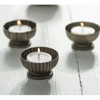 Ib Laursen lysestage messing til fyrfadslys