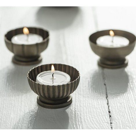 Ib Laursen lysestage messing til fyrfadslys