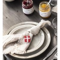 Små dannebrogsflag i stof til pynt fra ib laursen