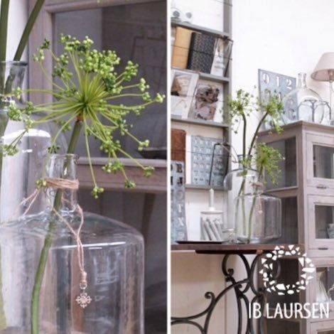 Ib Laursen vaser i glas til blomster og tørret pynt