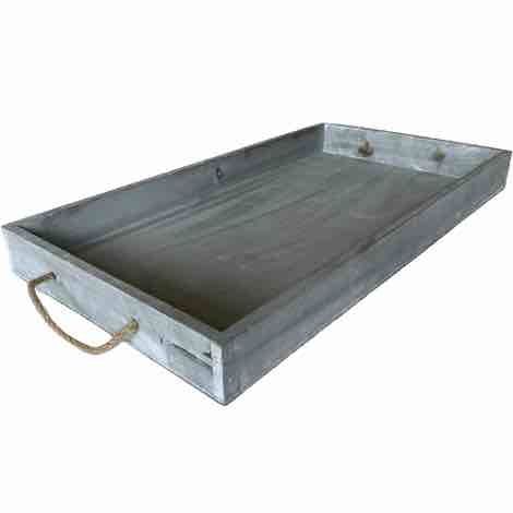 Serveringsbakke træ grå fra i.c.lauring