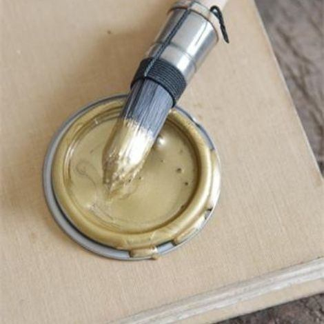 Billede af Guld maling til træ og metal hos Egesgaves Brugskunst
