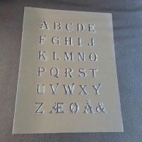 Maleskabelon bogstaver alfabetet genbrugelig stencil skabelon i plastik