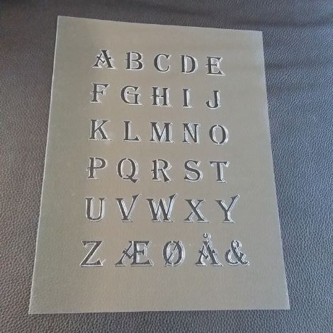 Maleskabelon bogstaver alfabetet genbrugelig stencil skabelon i plastik