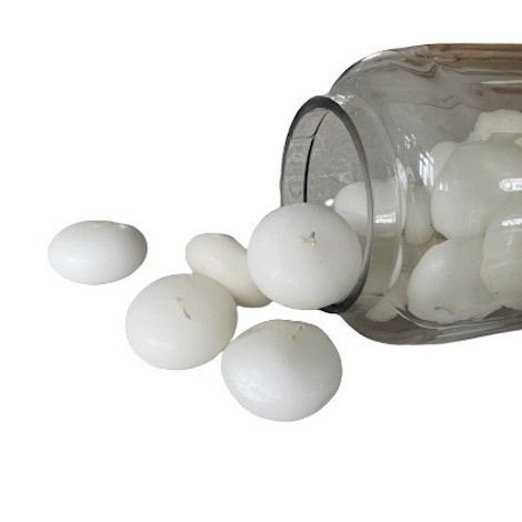 Flydelys hvid brændetid 4 timer pose med 25 stk.