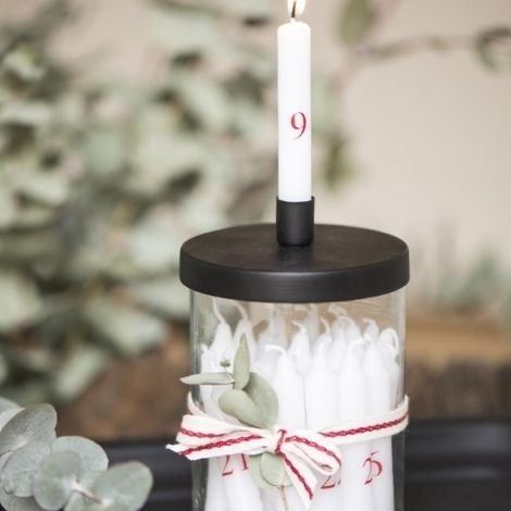 Kalenderlys tal brændetid 1 time