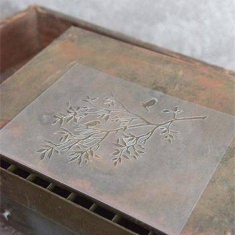 Fugle skabeloner til maling på vægge og møbler